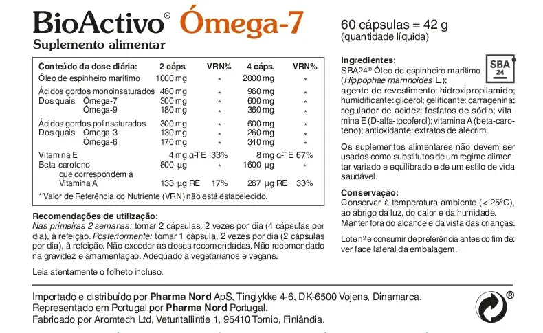 BioActivo Omega-7 60 Cápsulas