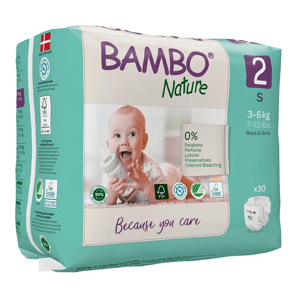Bambo Nature T2 30 Fraldas - (0.25€/fralda)