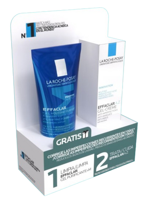 La Roche Posay PACK ACNE ADULTO Effaclar A.Z Gel Creme OFERTA Effaclar Gel Moussant