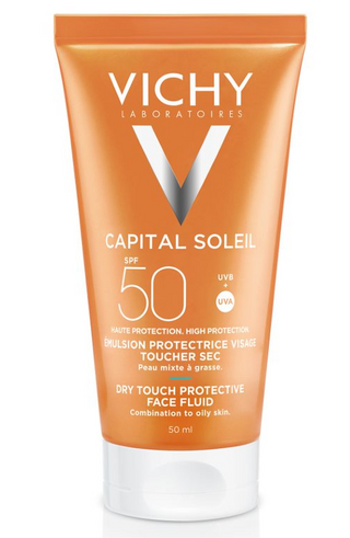 Vichy Capital Soleil Emulsão Rosto Toque Seco FPS50 50mL