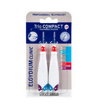 Escovilhão Interdental Elgydium Trio Compact ISO 1/4/5 – 2 Unidades