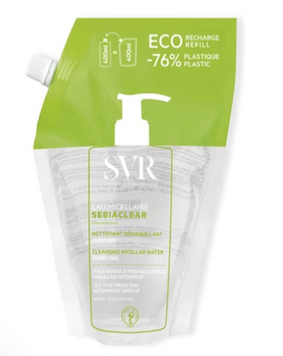 SVR Sebiaclear Água Micelar Eco-Recarga 400ml - Limpeza & Oleosidade