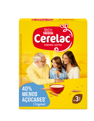 Cerelac Farinha Láctea -40% Açúcares +3 Anos 900g