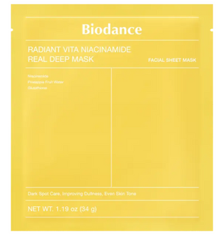 Biodance Radiant Vita Niacinamide Mask 34g 1 Unidade – Manchas & Luminosidade