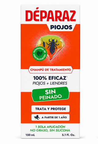 Déparaz Champô de Tratamento Piolhos 150mL – Piolhos & Lêndeas