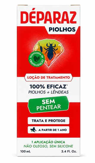 Déparaz Loção de Tratamento  Piolhos 100mL – Piolhos & Lêndeas