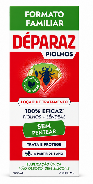 Déparaz Loção de Tratamento Piolhos 200mL – Piolhos & Lêndeas