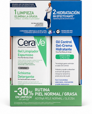 CeraVe Pack Rotina Pele Normal a Oleosa – Limpeza & Hidratação