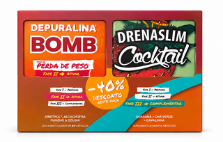 Depuralina Pack Bomb Effect & DrenaSlim Cocktail – Controlo de Peso & Drenagem