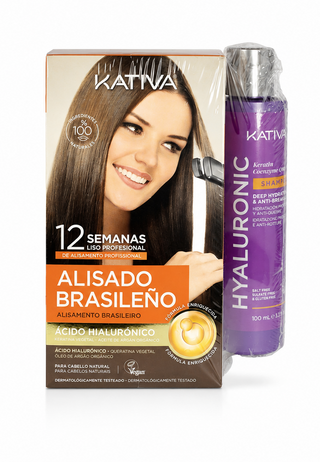 Kativa Kit Alisamento Brasileiro OFERTA Champô – Liso Profissional