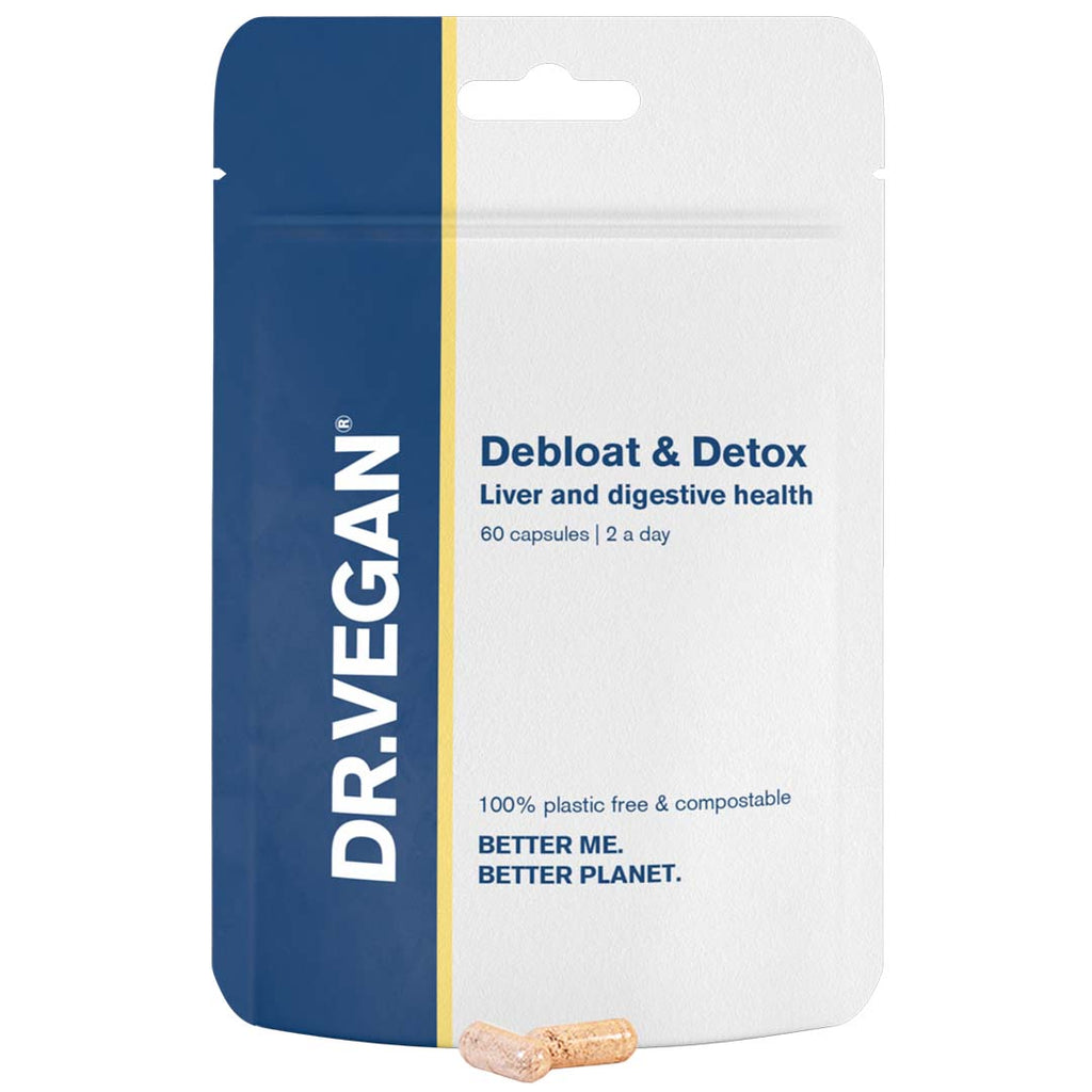 DR.VEGAN® Debloat & Detox - Saúde Intestinal e Digestão x 60 cápsulas