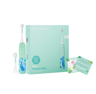 SEYSSO Kids Escova de Dentes Elétrica +3 Anos - Dinossauro Azul