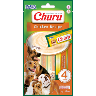 Churu Puré para Cão Frango 14g x 4 Saquetas - Snack Cremoso