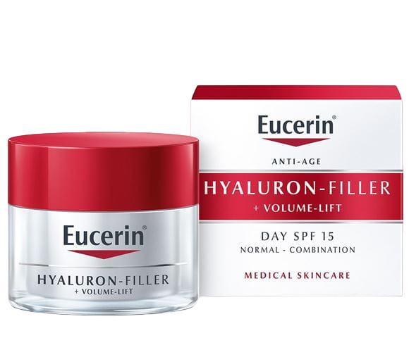 Eucerin Hyaluron-Filler + Volume Lift Dia Pele Normal a Mista 50mL