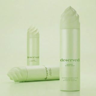 Deserved Espuma de Banho Ginger Citrus Shot 250mL – Nutrição & Suavidade