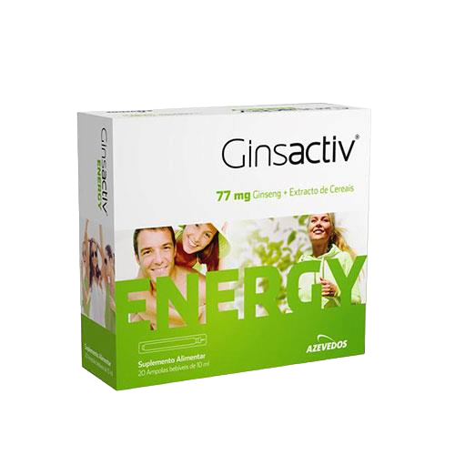 Ginsactiv Energy+ 20 Ampolas
