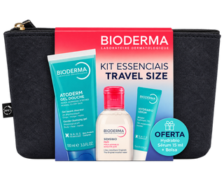 Bioderma Kit Essenciais Travel Size Atoderm Gel Douche 100ml – Limpeza e Hidratação