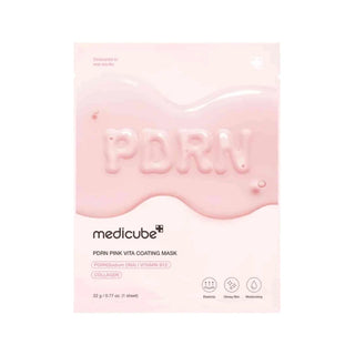 Medicube PDRN Pink Vita Coating Sheet Mask 1 Unidade – Firmeza & Luminosidade
