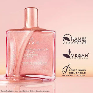 Nuxe Huile Prodigieuse Floral Or 50mL – óleo seco iluminador com brilho de ouro rosa