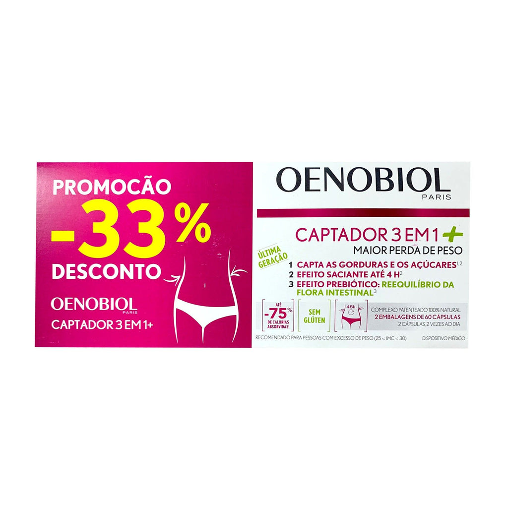 Oenobiol Captador 3 em 1+ Promo 33% Desconto
