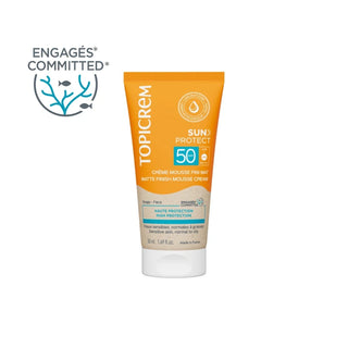 Topicrem SUN PROTECT Creme Mousse SPF50 50ml - Acabamento Mate