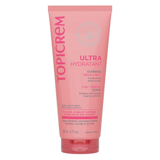 Topicrem Esfoliante Suave 3 em 1 200ml - Rosto, Corpo e Virilhas