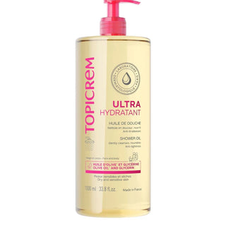 Topicrem Óleo de Banho Ultra-Hidratante 1000ml - Limpeza e Nutrição