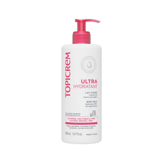 Topicrem Leite Corporal Ultra-Hidratante 500ml - Hidratação 48h