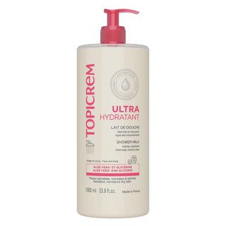Topicrem Leite de Banho Ultra-Hidratante 1000ml - Limpeza e Hidratação