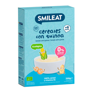 Smileat Papa Biológica Cereais Sem Glúten com Quinoa 200g