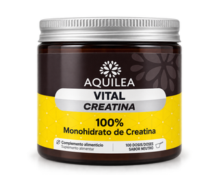 Aquilea Vital Creatina 100% 100 Doses – Força e Desempenho Muscular