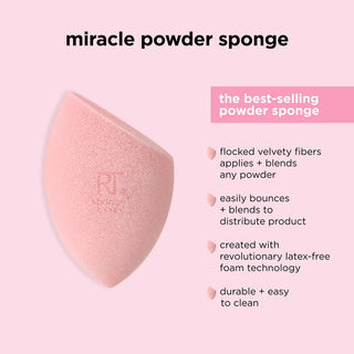 Real Techniques Miracle Powder Sponge – Acabamento Aveludado