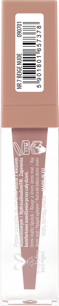 NAM Cosmetics Epic Liquid Lipstick 07 Beige Nude 3.5mL