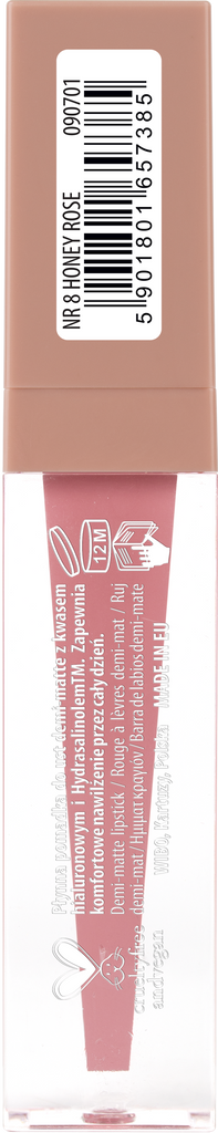 NAM Cosmetics Epic Liquid Lipstick 08 Honey Rose 3.5mL