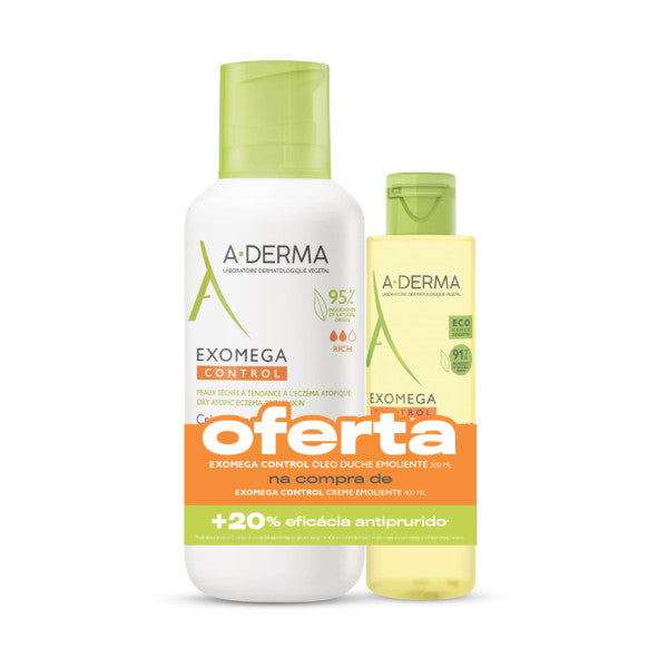 A-Derma Exomega Control Creme Emoliente 400 mL + OFERTA