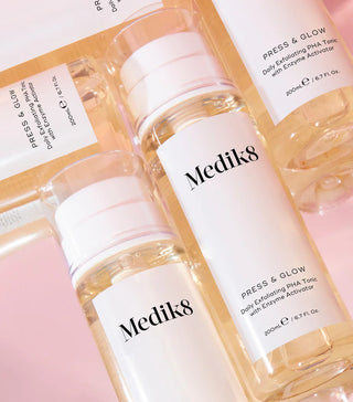 Medik8 Press & Glow Tónico 200mL – Esfoliação & Luminosidade