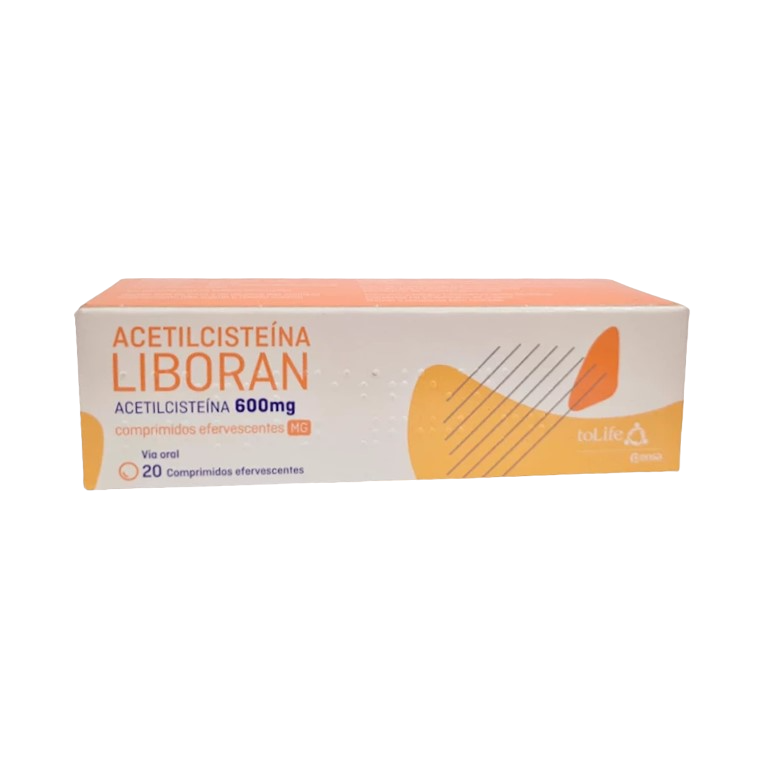 Acetilcisteína Liboran 600mg 20 Comprimidos Efervescentes