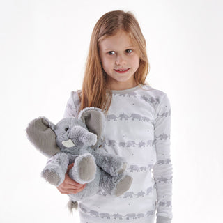 Elefante Snuggable Hottie Heatable Toy – Peluche para Aquecer com Aroma a Lavanda