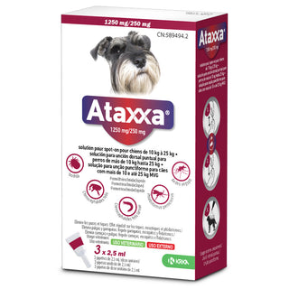 Ataxxa 1250/250mg Cão 10-25kg 3 Pipetas