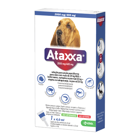 Ataxxa 2000/400mg Cão 25-40kg 1 Pipeta