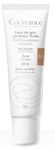 Avène Couvrance Base Fluida SPF20 30mL - 5.0 Golden