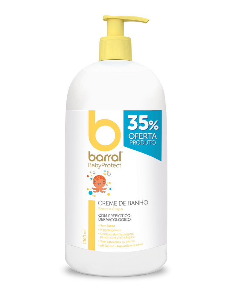 Barral Babyprotect Creme de Banho 1000 mL