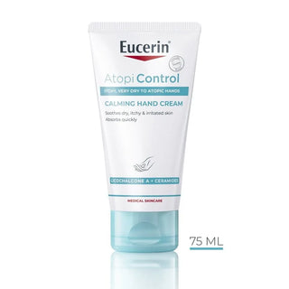 Eucerin AtopiControl Creme de Mãos 75mL – Hidratação & Alívio do Prurido