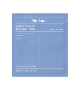 Biodance Hydro Cera-nol Real Deep Mask 34g 1 Unidade – Máscara Nutritiva