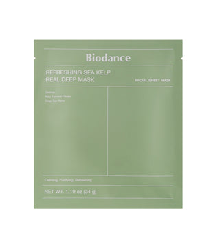 Biodance Sea Kelp Real Deep Mask 34g 1 Unidade – Vermelhidão & Oleosidade