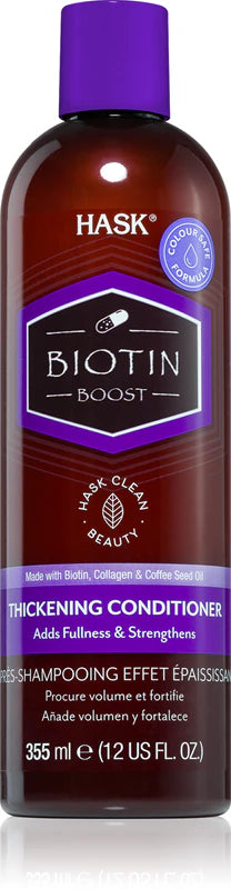 Hask Biotin Boost Thickening Condicionador 355mL – Volume & Densidade