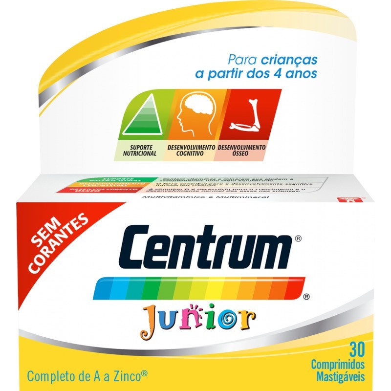 Centrum Junior 30 Comprimidos Mastigáveis
