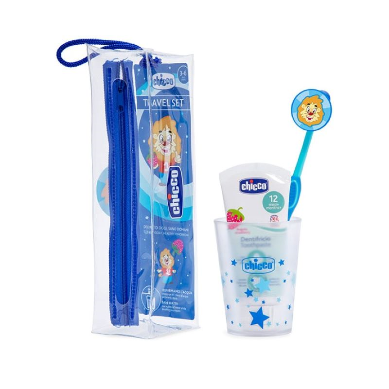 Chicco Conjunto Higiene Oral Azul 3-6 Anos