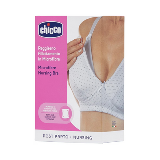 Chicco Soutien de Amamentação Microfibra Branco Bolinhas T38 Copa C