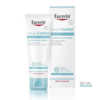 Eucerin AtopiControl Creme de Rosto 50mL – Pele Atópica & Alívio do Prurido